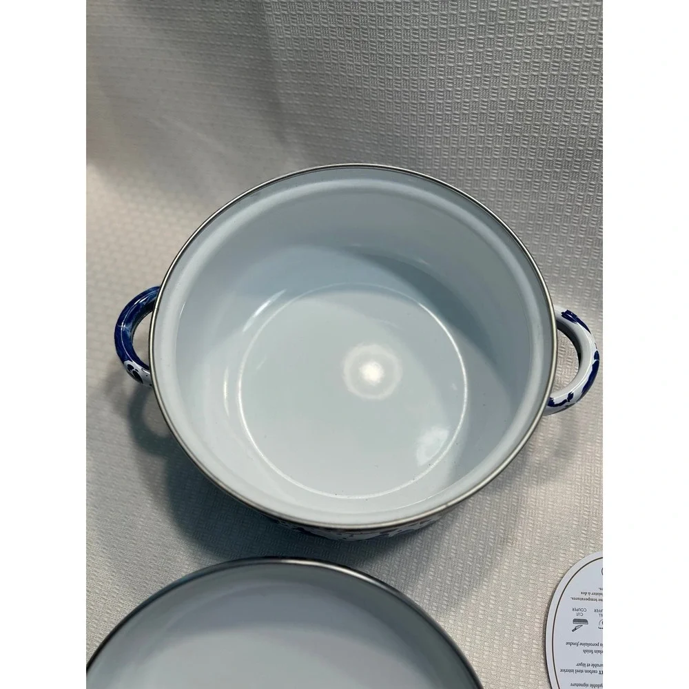 GOLDEN RABBIT Blue & White 2.5 Quart 